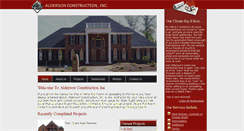 Desktop Screenshot of aldersonconstructioninc.com